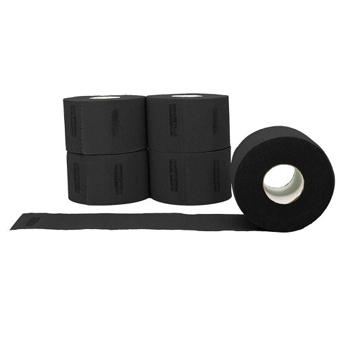 L3VEL3 Nackenstreifen selbstklebend – Schwarz (5 Rollen)
