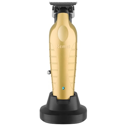 Kemei 2099 Akku-Trimmer mit Zero-Gap-Klinge im Set