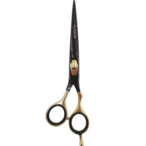 Black Ice Stylish Off Set Grip Friseurschere Black & Gold 6,5 Zoll