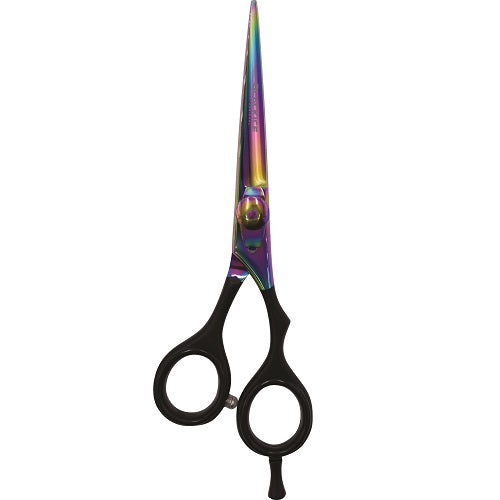Black Ice Stylish Off Set Grip Holo & Black Friseurschere 5,5" mit Offset-Griff