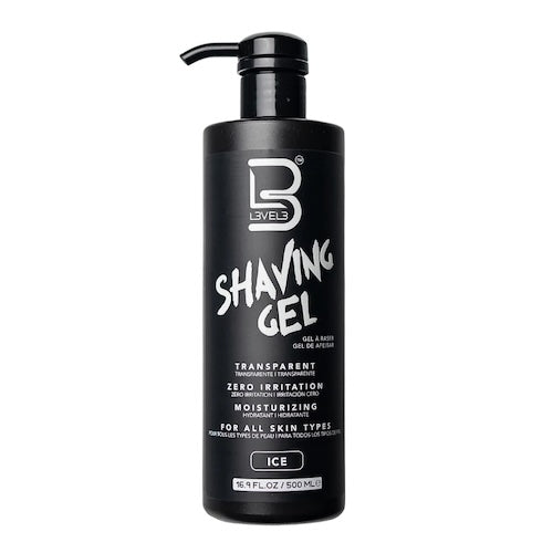 L3VEL3 Ice Rasiergel transparent, nicht schäumend, 500 ml