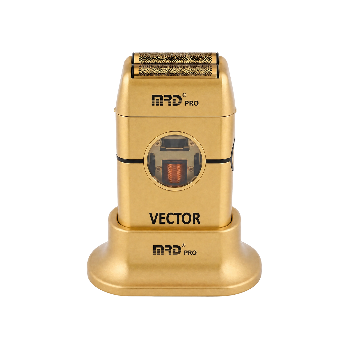 MRD Pro ZB-999 Akku-Folienrasierer mit Vector-Motor und Gold-Titan-Folie – Gold