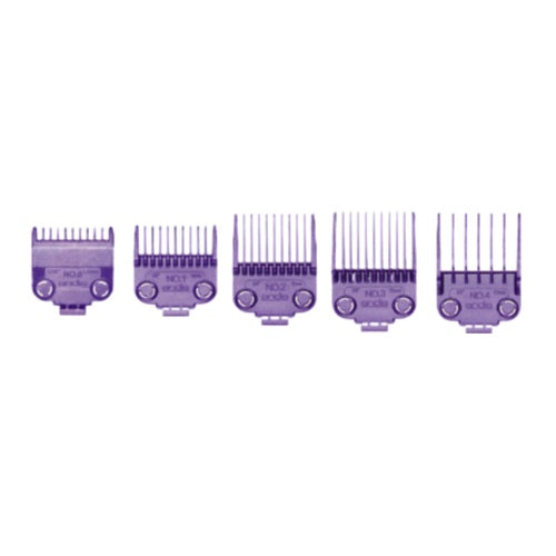 Andis Master Dual Magnet Aufsteckkamm-Set klein, 5 Stück (1/16"–1/2")