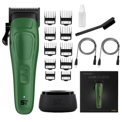 Supreme Trimmer DarkStar 82 Haarschneidemaschine Grün, Metallgehäuse