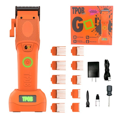 TPOB GO Orange Edition Akku-Haarschneidemaschine, 9000 RPM