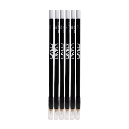 L3VEL3 Hair Liner Pencils Weiß 6er-Set – Konturenstifte für Haardesigns