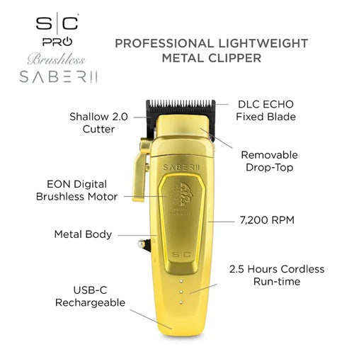 Stylecraft Professional Saber 2 Gold Akku-Haarschneidemaschine