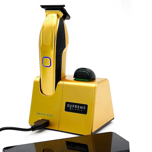 Supreme Trimmer Recharge Konturenschneider Gold mit Wechselakku