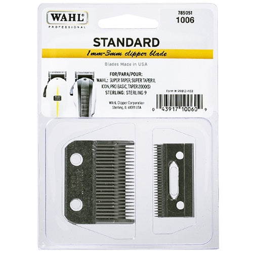 WAHL 1006 Standard 2-Loch Klinge 1–3 mm für Wahl Clipper
