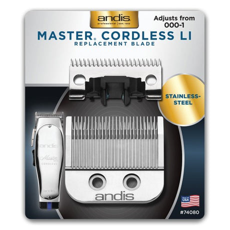 Andis Master Cordless Li Scherkopf Edelstahl 000–1 (0,5–2,4 mm)