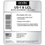 Andis Scherkopf für US-1 & LCL, verstellbar 000–1 (0,5–2,4 mm)