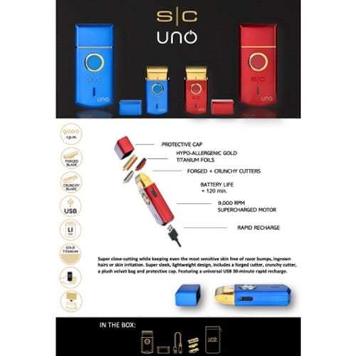 Stylecraft Professional Uno Blau Folienrasierer mit Akku