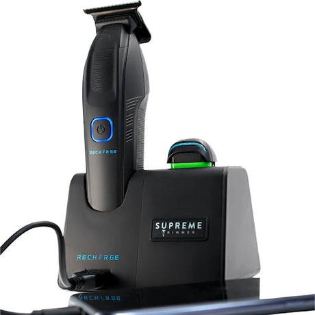 Supreme Trimmer Recharge Konturenschneider Schwarz mit Wechselakku