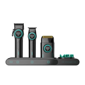 VGR V-Stepless Pro 3-in-1 Set: Haarschneidemaschine, Trimmer und Rasierer