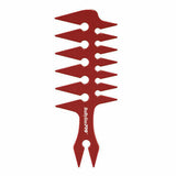 BaBylissPRO Barberology Stylingkamm mit weiter Zahnung – Rot