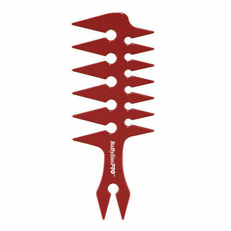 BaBylissPRO Barberology Stylingkamm mit weiter Zahnung – Rot