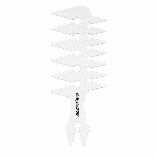 BaBylissPRO Barberology Stylingkamm mit weiter Zahnung – Weiß