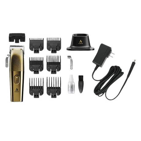 Andis Envy II Gold Akku-Haarschneidemaschine mit Ladestation