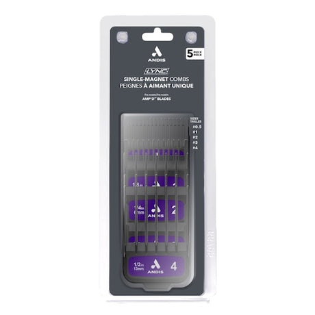 Andis AMP'D Magnetische Aufsteckkämme 5-teilig (1,5–13 mm)
