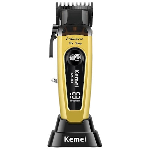 Kemei 90-4 Akku-Haarschneidemaschine mit LED-Display