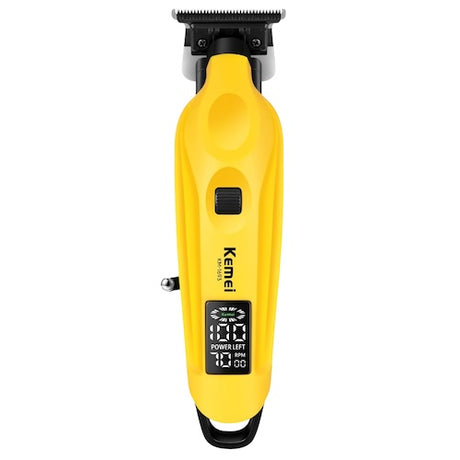 Kemei 1693 Akku-Trimmer mit T-Klinge und LED-Display