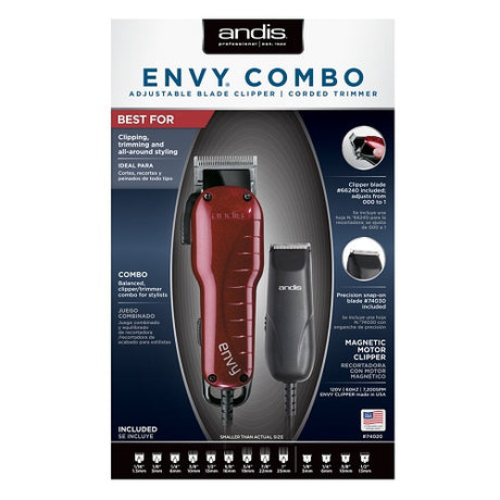 Andis Envy Combo: Haarschneidemaschine & T-Blade Trimmer