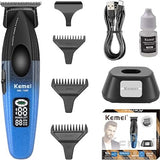 Kemei 1669 Akku-Trimmer mit LED-Display und USB-Ladung
