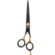 Black Ice Stylish Off Set Grip Friseurschere Black & Gold 6,5 Zoll