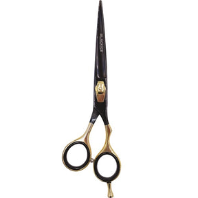 Black Ice Stylish Off Set Grip Friseurschere Black & Gold 6,5 Zoll