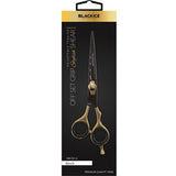 Black Ice Stylish Off Set Grip Friseurschere Black & Gold 6 Zoll