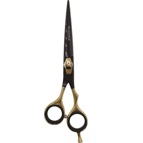 Black Ice Stylish Off Set Grip Friseurschere Black & Gold 6 Zoll