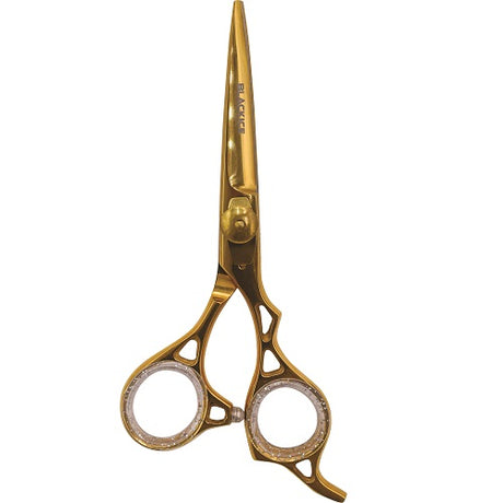 Black Ice Stylish Off Set Grip Friseurschere Gold 5,5 Zoll aus Edelstahl