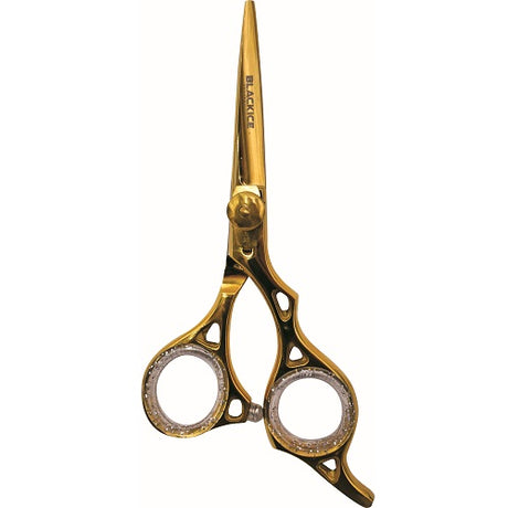 Black Ice Stylish Off Set Grip Friseurschere Gold 5 Zoll aus Edelstahl