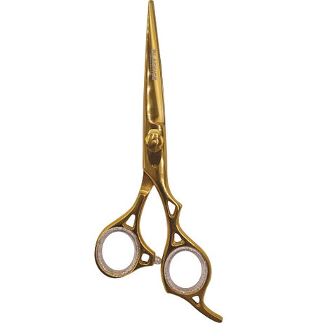 Black Ice Stylish Off Set Grip Friseurschere Gold 6,5 Zoll aus Edelstahl