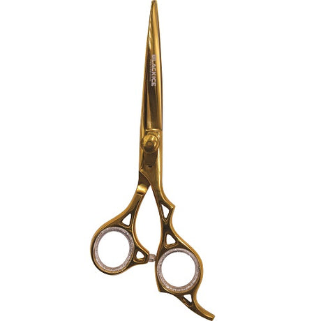 Black Ice Stylish Off Set Grip Friseurschere Gold 7 Zoll aus Edelstahl
