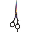 Black Ice Stylish Off Set Grip Holo & Black Friseurschere 5,5" mit Offset-Griff