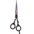 Black Ice Stylish Off Set Grip Holo & Black Friseurschere 6,5" mit Offset-Griff