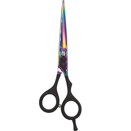 Black Ice Stylish Off Set Grip Holo & Black Friseurschere 6,5" mit Offset-Griff