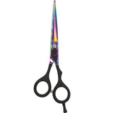 Black Ice Stylish Off Set Grip Holo & Black Friseurschere 6,5" mit Offset-Griff