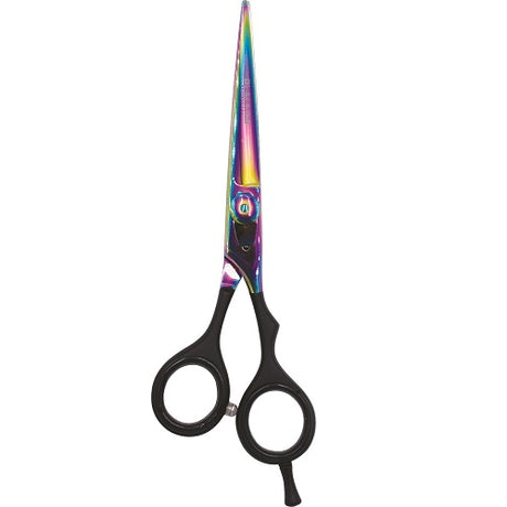 Black Ice Stylish Off Set Grip Holo & Black Friseurschere 6,5" mit Offset-Griff