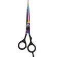 Black Ice Stylish Off Set Grip Holo & Black Friseurschere 6" mit Offset-Griff