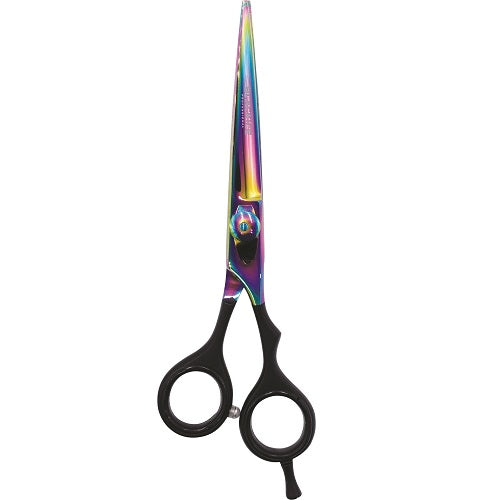 Black Ice Stylish Off Set Grip Holo & Black Friseurschere 6" mit Offset-Griff
