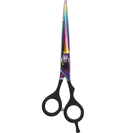 Black Ice Stylish Off Set Grip Holo & Black Friseurschere 6" mit Offset-Griff