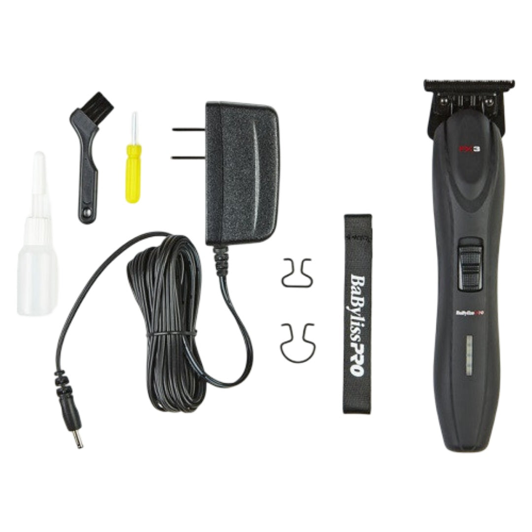 BaByliss PRO FX3 Black Akku-Trimmer mit 360°-T-Klinge