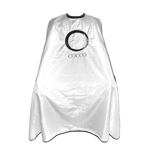 Cocco Professional Haarschneideumhang Weiß aus Polyester