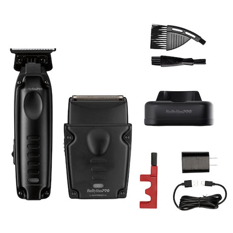 BaByliss PRO Lo-ProFX Compact Set Matte Black: Trimmer & Folienrasierer