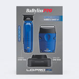 BaByliss PRO Lo-ProFX Compact Set Blau: Trimmer & Folienrasierer