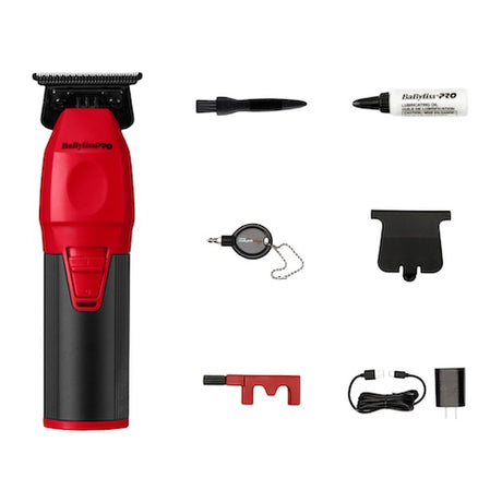 BaByliss PRO CoreFX Red Akku-Trimmer mit Deep-Tooth T-Klinge