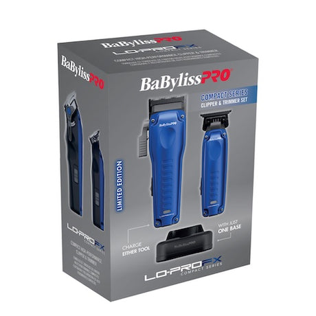 BaBylissPRO FXONE Lo-Pro Compact Blue Set: Haarschneidemaschine & Trimmer
