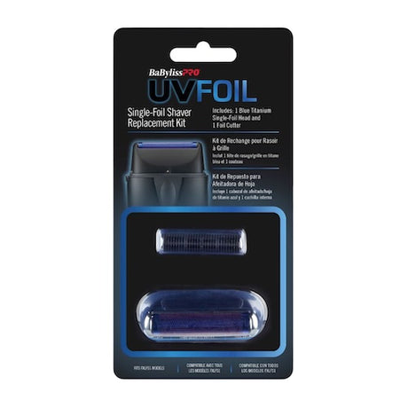 BaBylissPRO UVFOIL Matte Black Ersatzscherfolie & Schermesser Einzel